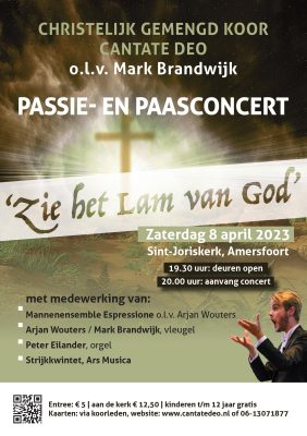 Cantate Deo geeft Passie- en paasconcert in de Sint-Joriskerk te Amersfoort