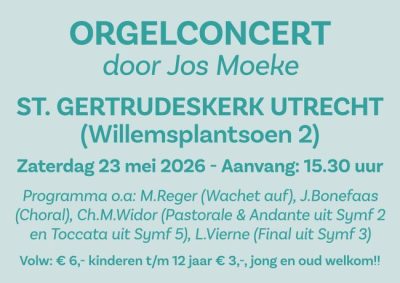 Sint-Gertrudiskerk te Utrecht orgelconcert Jos Moeke